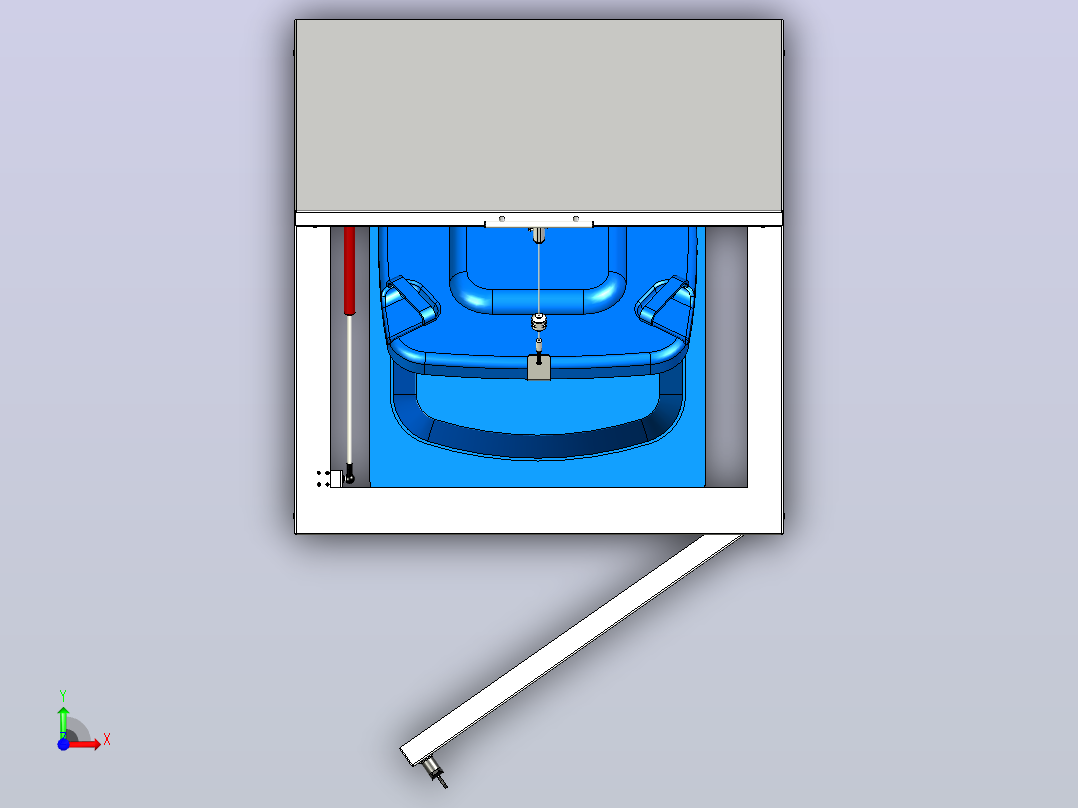 box-for-garbage-cans-1832-模型格式为 stp igs前视图