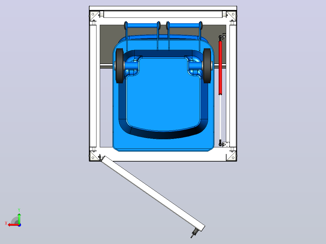 box-for-garbage-cans-1832-模型格式为 stp igs后视图