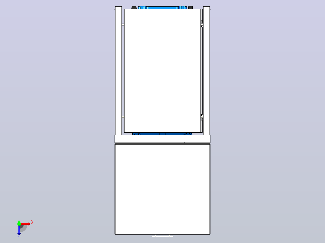 box-for-garbage-cans-1832-模型格式为 stp igs俯视图