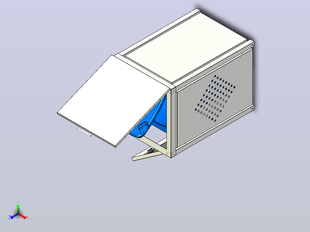 box-for-garbage-cans-1832-模型格式为 stp igs正等轴测图