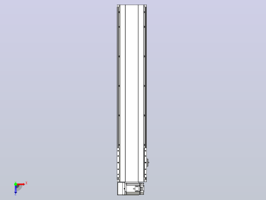 皮带直线轴半封闭可选导轨TPA-HNB-202D-140-L850-LU-C-P75-N3俯视缩略图