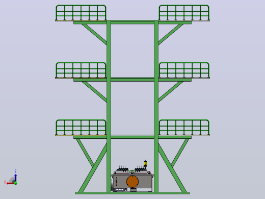 勤务塔架结构装置的液压系统设计（SW+CAD+说明书）