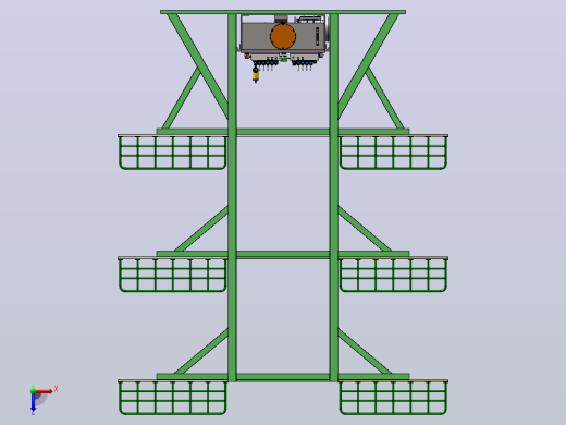 勤务塔架结构装置的液压系统设计（SW+CAD+说明书）俯视缩略图