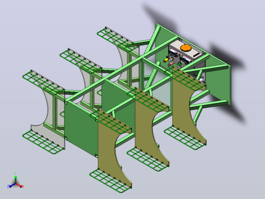 勤务塔架结构装置的液压系统设计（SW+CAD+说明书）正等轴测缩略图