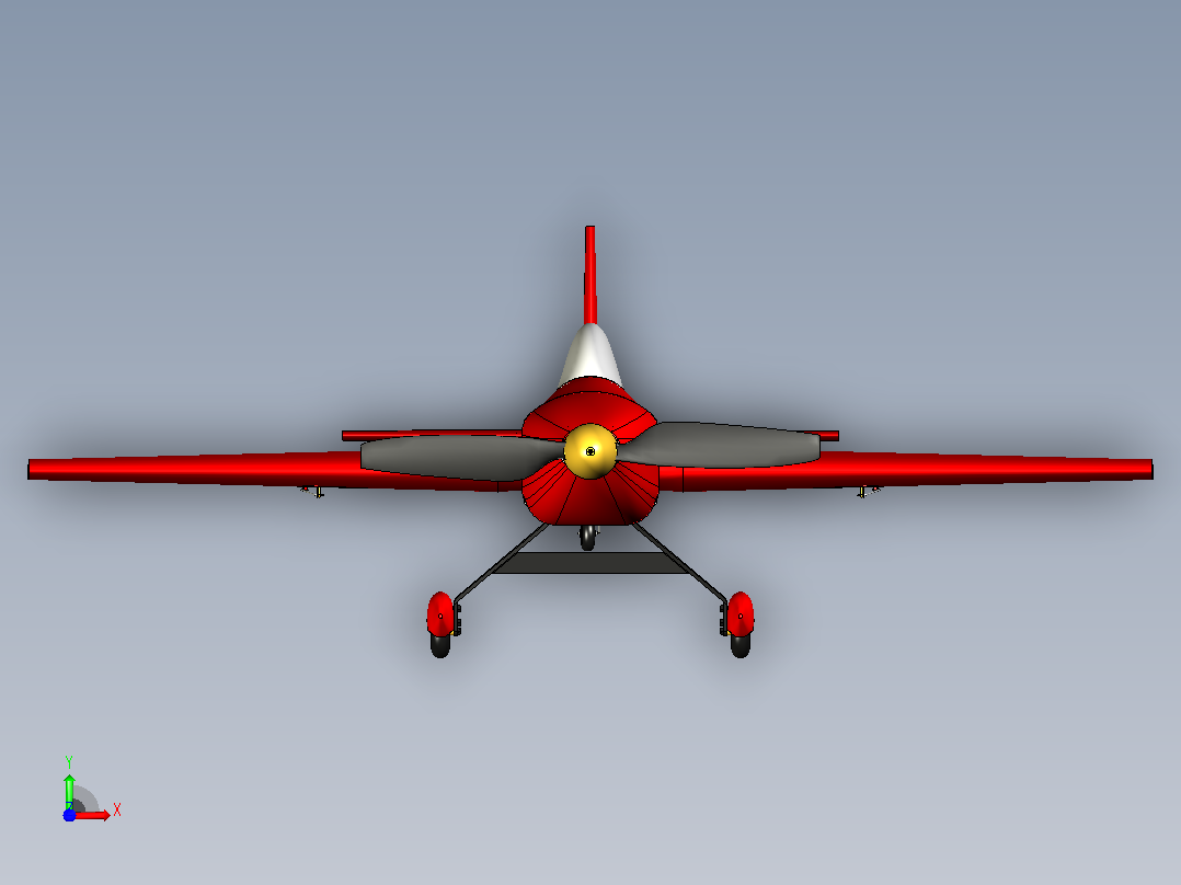 飞机 300S RC模型前视图