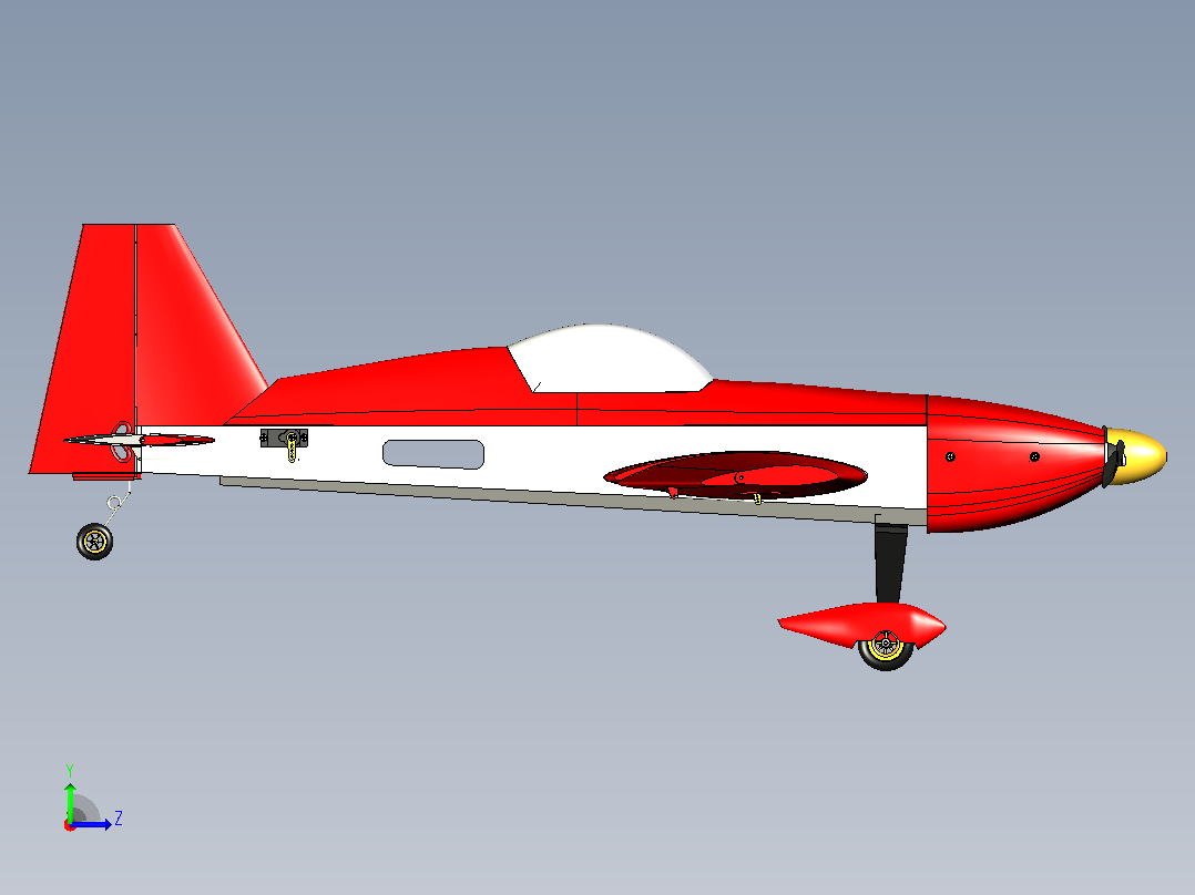 飞机 300S RC模型左视图