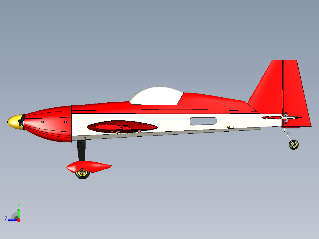 飞机 300S RC模型右视图