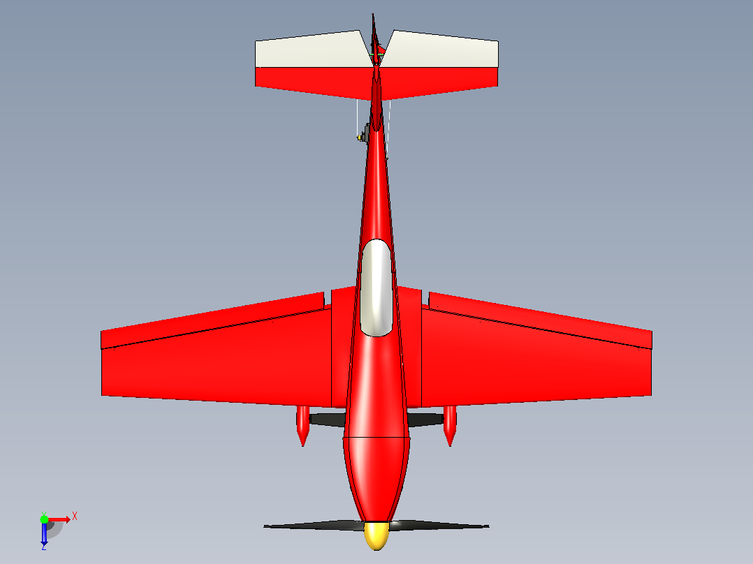 飞机 300S RC模型俯视图