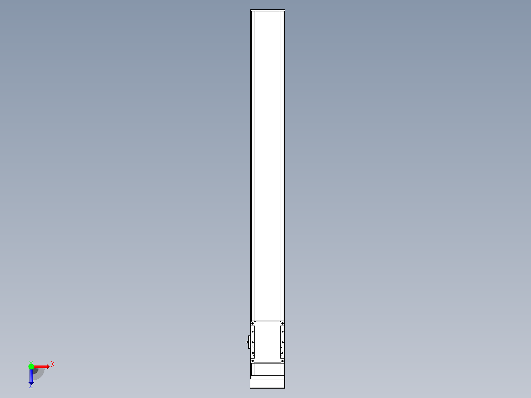 滚珠丝杠直线轴带导轨全封闭TPA-HCR-105D-1610C-L900-MP-C-P40-N3俯视图