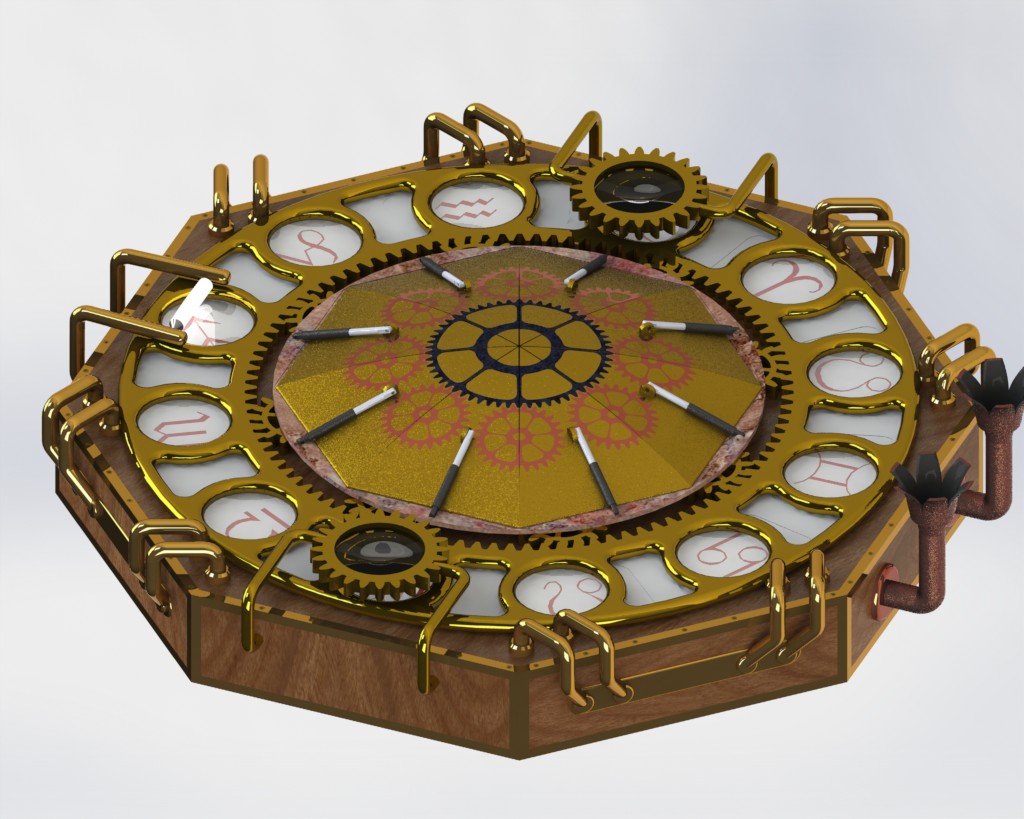 马库斯蒸汽朋克指南针拼图盒