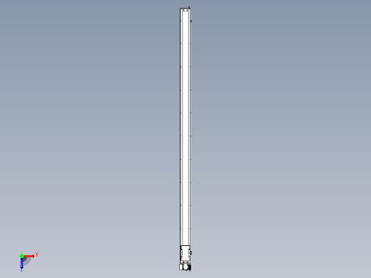 SCM14-3000-LD滚珠花健、支撑座、滚珠丝杠、交叉导轨、直线模组俯视缩略图