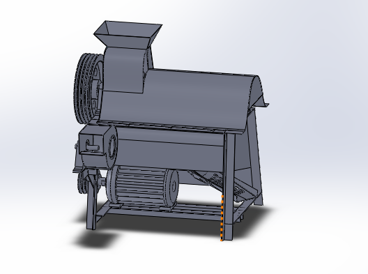小型水稻脱粒机设计sw+cad+说明书