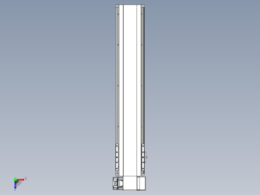皮带直线轴半封闭可选导轨TPA-HNB-140D-120-L600-RP-Y-P40-N3俯视缩略图