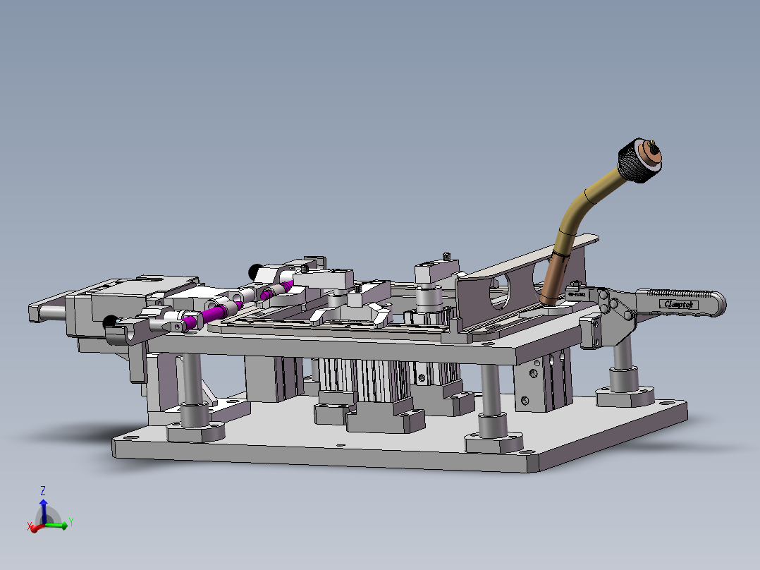 保险箱门框机器人焊接夹具