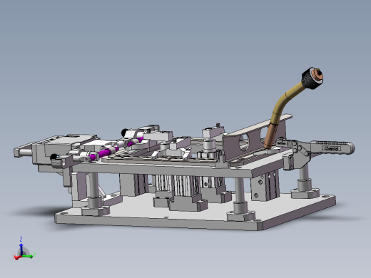 保险箱门框机器人焊接夹具