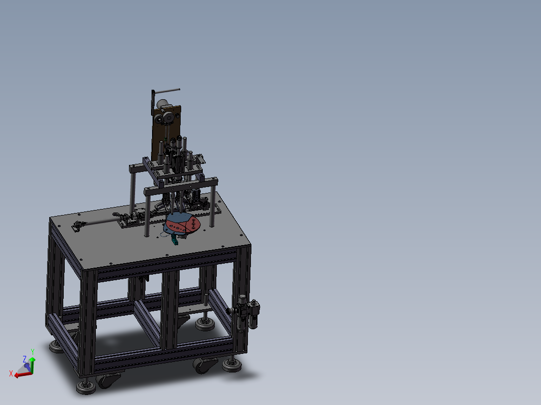 KN95半自动口罩机3D图纸