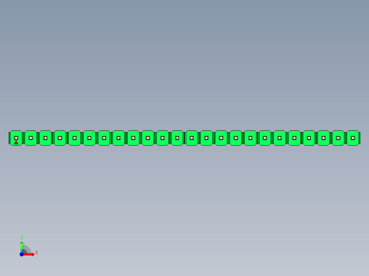 彩色公头100mil（2.54mm）系列-DS1021_green_1x24p_100mil_Type43_rev1.0前视缩略图