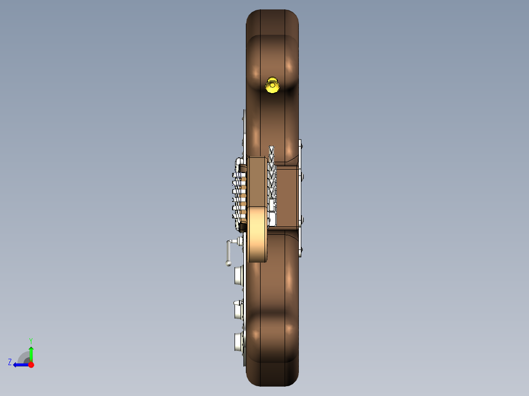完整60年代复古吉他右视图