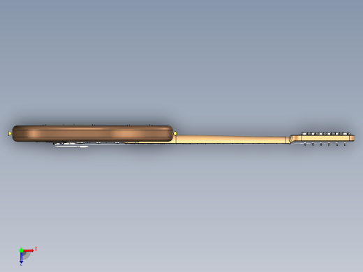 完整60年代复古吉他俯视缩略图