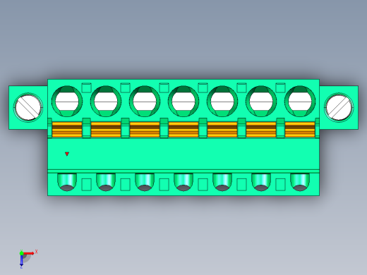 DEGSON 2EDG（M） 系列 5.0mm 螺丝锁紧可插拔接线端子组-2EDGKDM-5.0-07P-14-00AH俯视缩略图