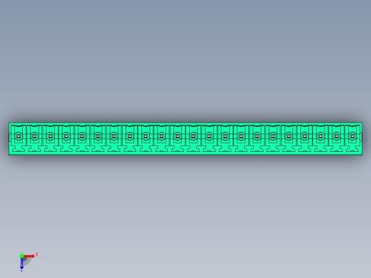 DEGSON 15EDG 系列 3.5mm 插拔式接线端子 FullPack-15EDGVC-3.5-22P-14-00AH俯视缩略图