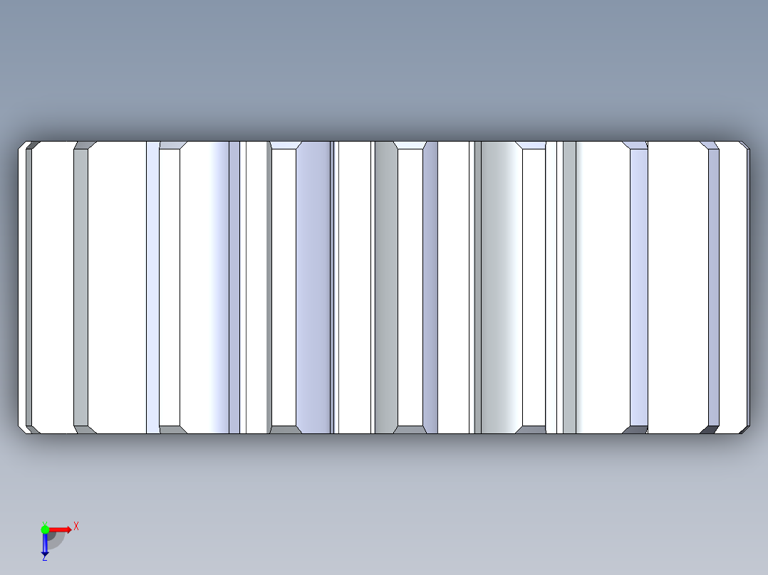 正齿轮压力角20 -64dp-20pa-18t spur gear俯视图