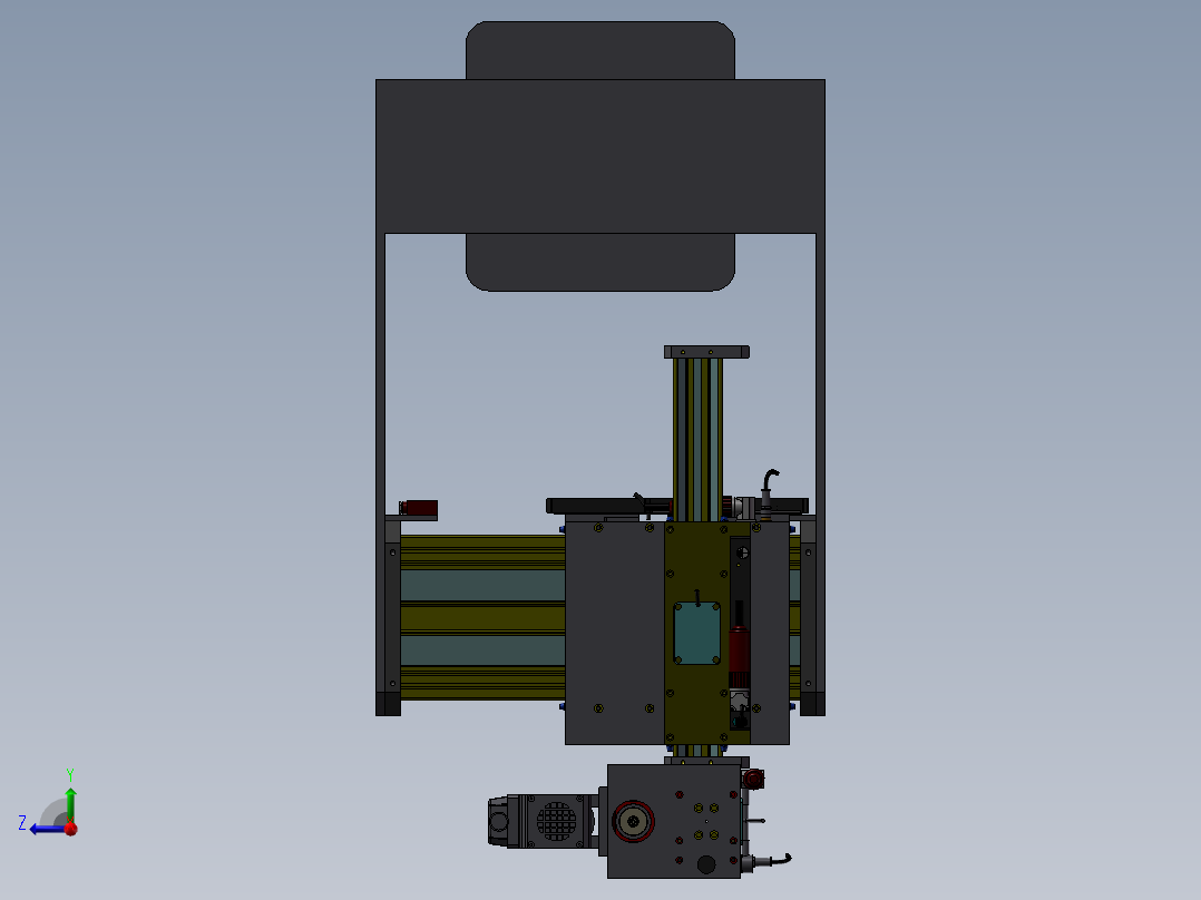 147数控机床右视图