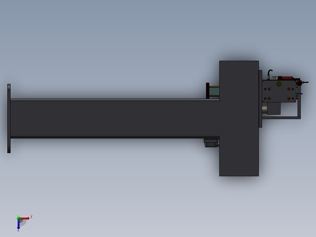 147数控机床俯视图