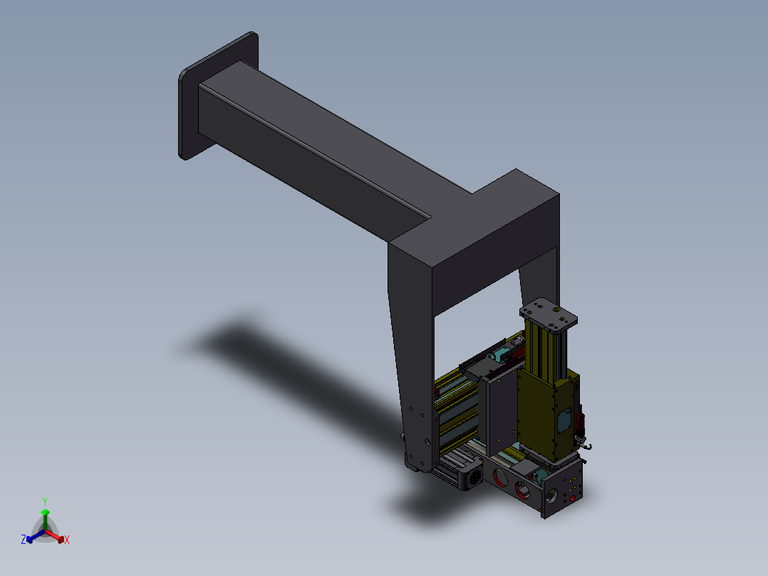 147数控机床正等轴测图