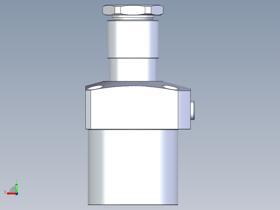 KOSMEKLHA1050-CR-Y30多系列多零件图纸模型后视图