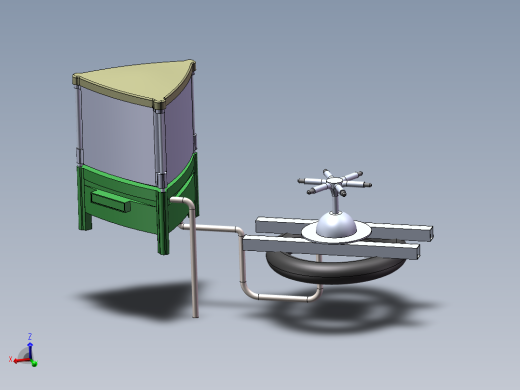 B(26)池塘自动喂养机及三维造型