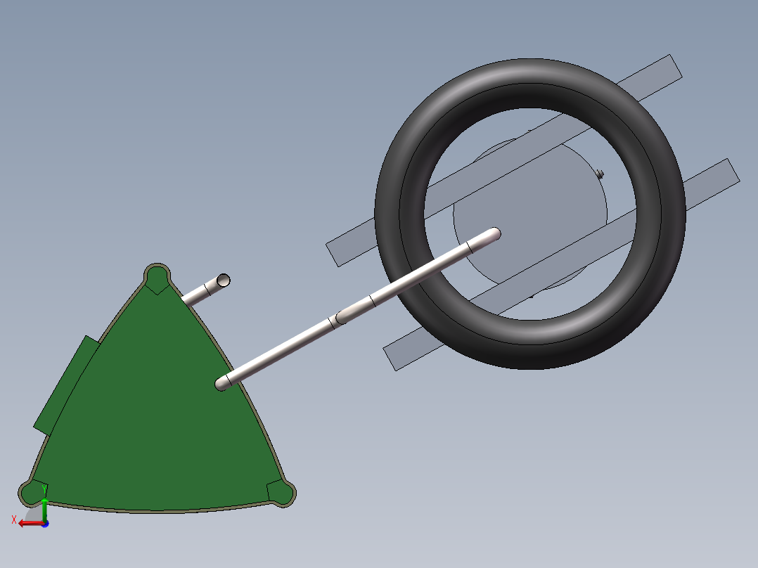 B(26)池塘自动喂养机及三维造型后视图