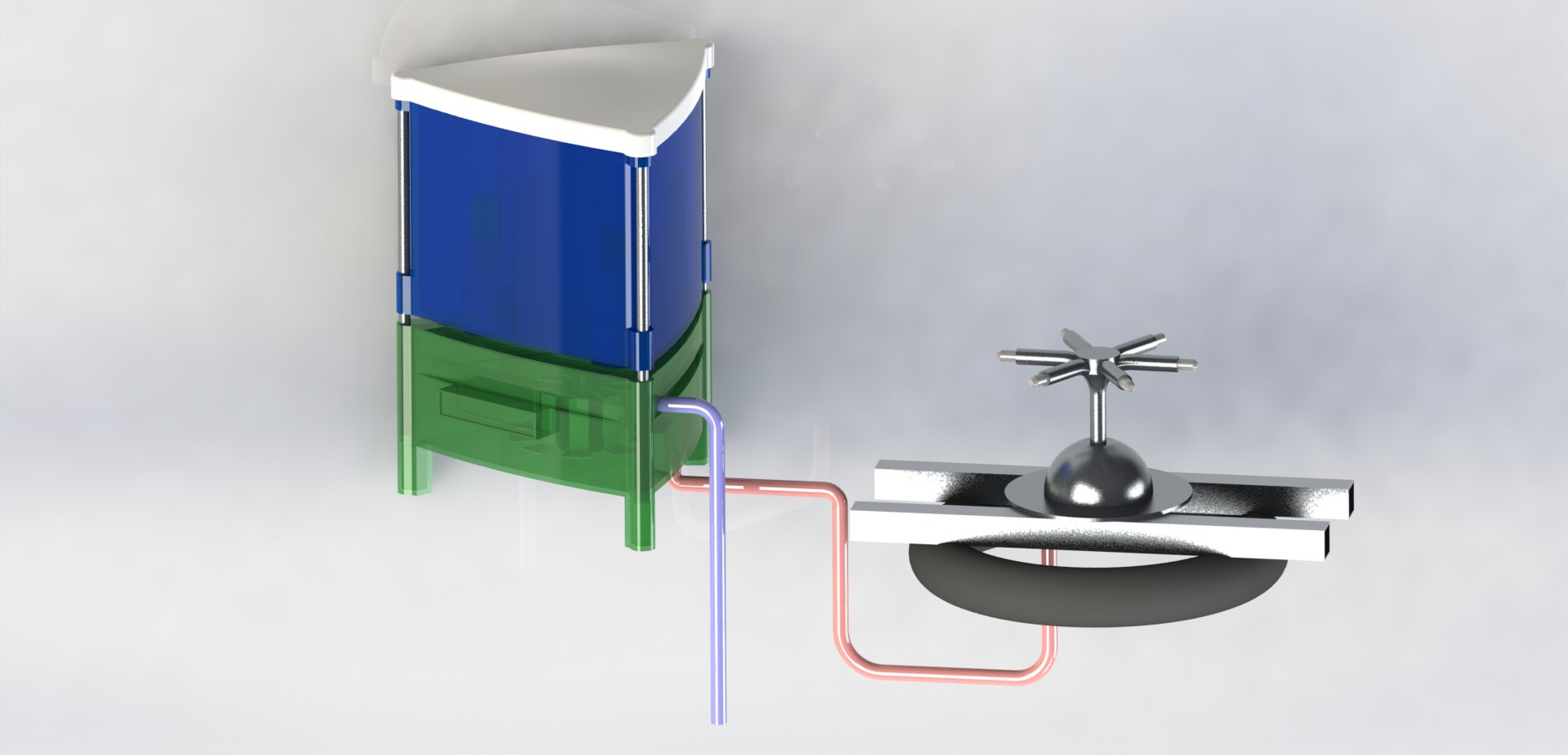 B(26)池塘自动喂养机及三维造型