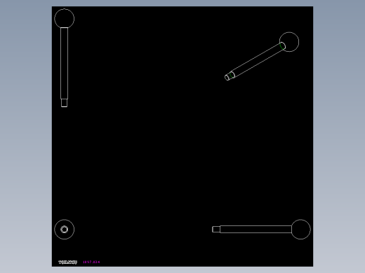 把手1097-2D多系列多零件图纸模型