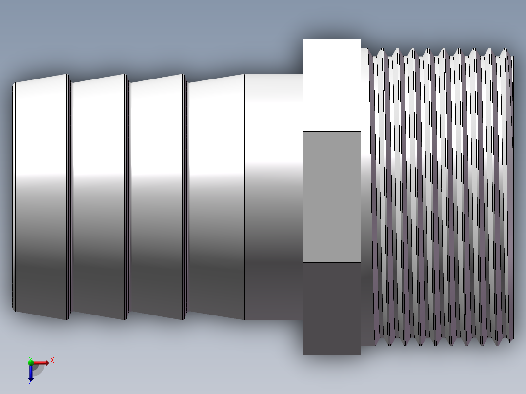 水管接头-有边 [DN32X34]俯视图