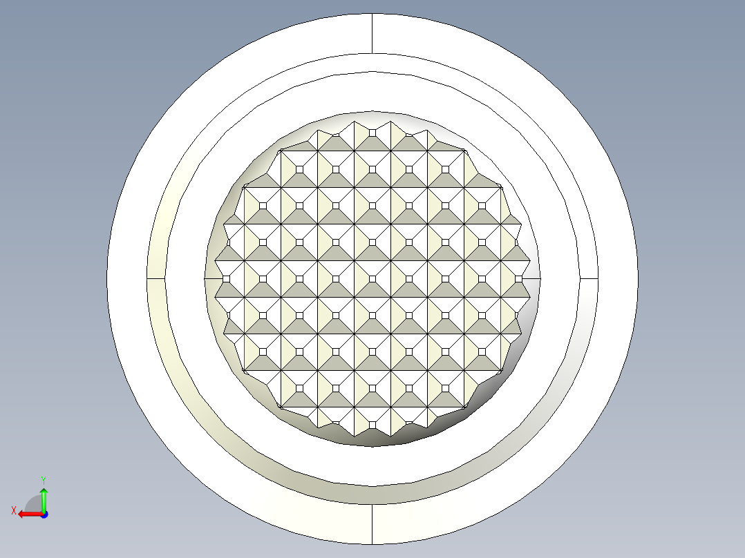 半圓定位珠螺絲(齒面)2272-3D多系列多零件图纸模型后视图