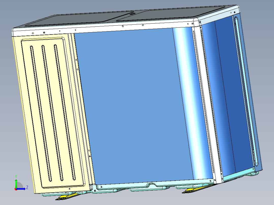 24K分体交流室外单元左视图