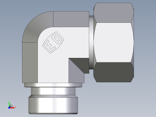 卡套式工业通用硬管接头EO_Male_stud_elbow_WE25SRCF前视缩略图