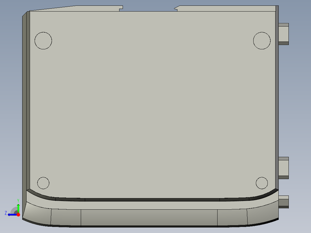 基恩士CV-3001_3501_kc图纸模型右视图