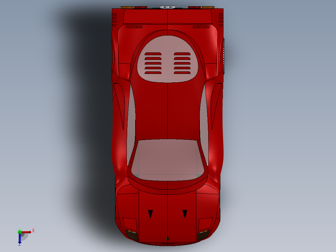 汽车车身 (46)俯视图