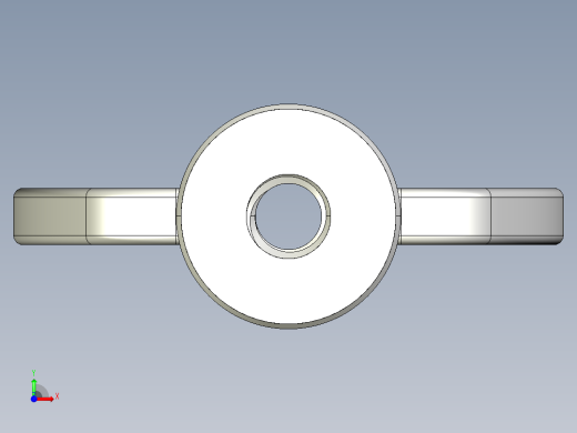 蝶形螺母-WING NUT M3 x 05mm Thread.IGS前视缩略图