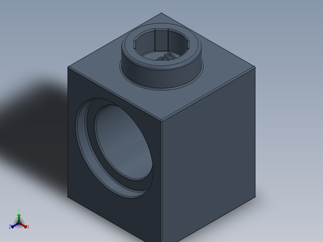 乐高机械组积木（横梁）-4162032 - 6541 Sand Blue Brick 1 x 1 with Hole