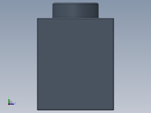 乐高机械组积木（横梁）-4162032 - 6541 Sand Blue Brick 1 x 1 with Hole左视缩略图