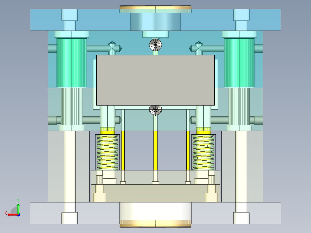 成型用电插座板后视图