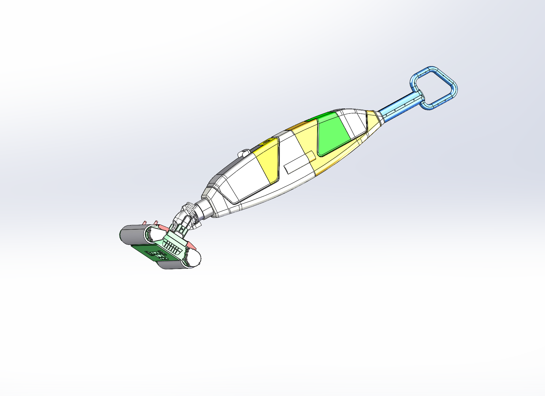 M197-家用手持洗地机-吸尘洗地一体机stp