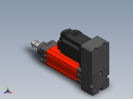 电动缸MES50-P-750W正等轴测缩略图