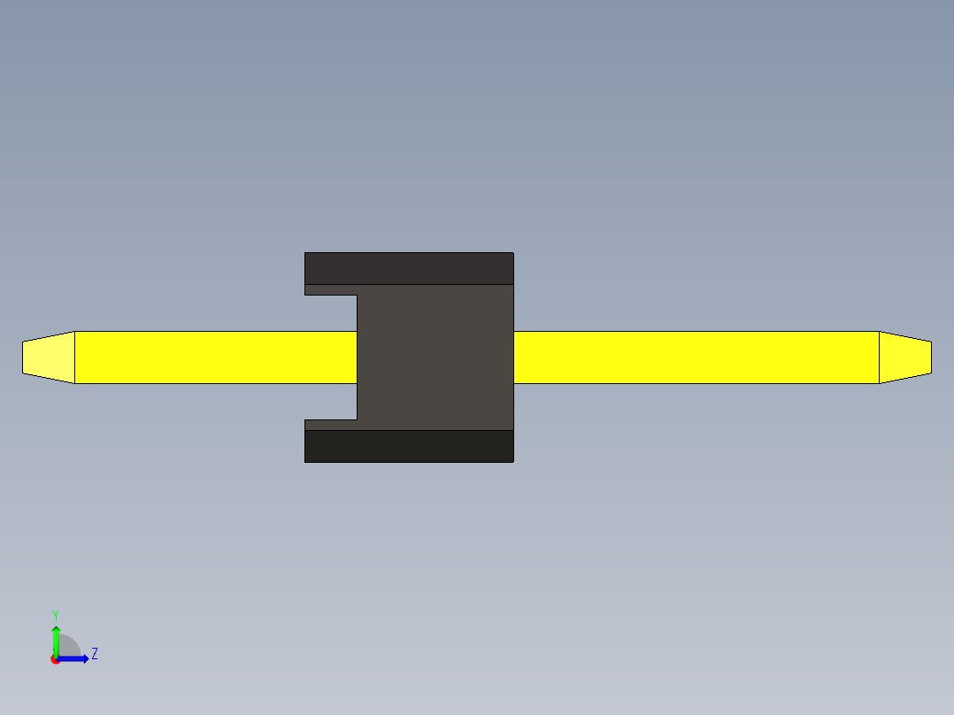 通孔PCB引脚接头，间距2mm，高度5mm。从1x1到1x32引脚的版本左视图