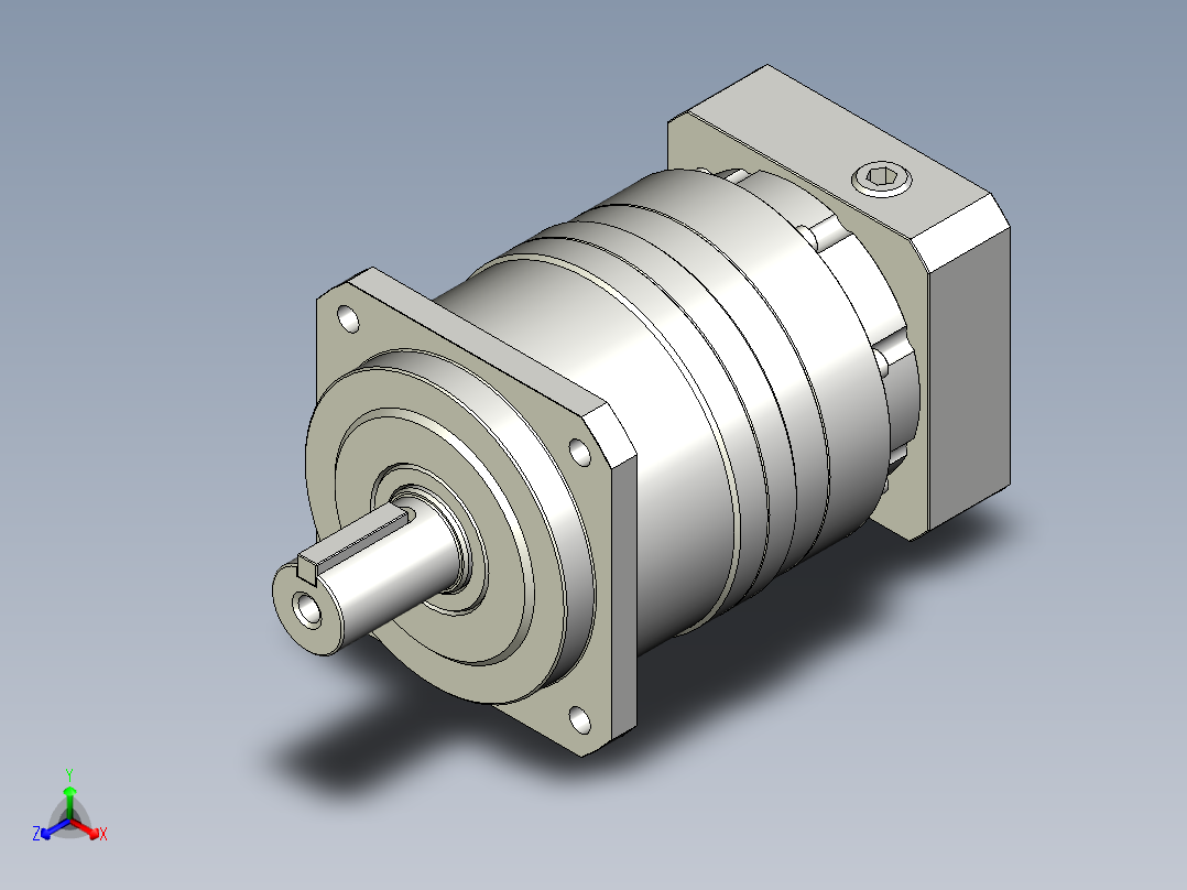 多摩川行星减速机TB-090-L2-19DC19主视图