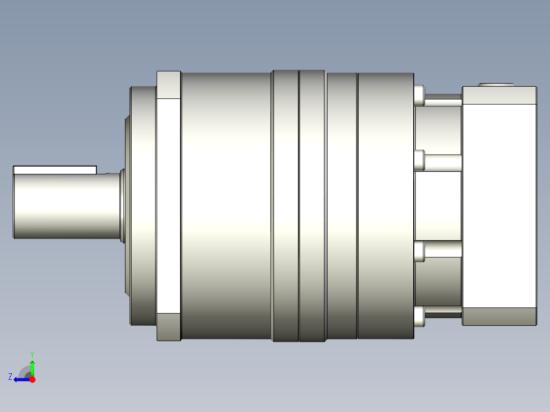 多摩川行星减速机TB-090-L2-19DC19右视图