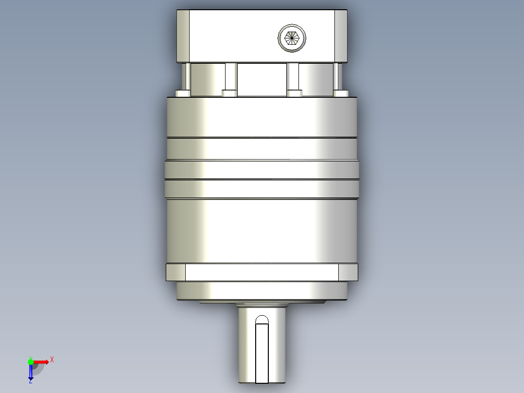 多摩川行星减速机TB-090-L2-19DC19俯视图